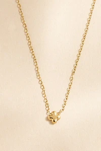Diann Stainless Steel Clover Pendant Necklace