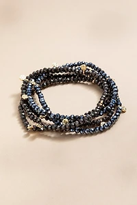 Dixie Disc Charm Beaded Bracelet Set
