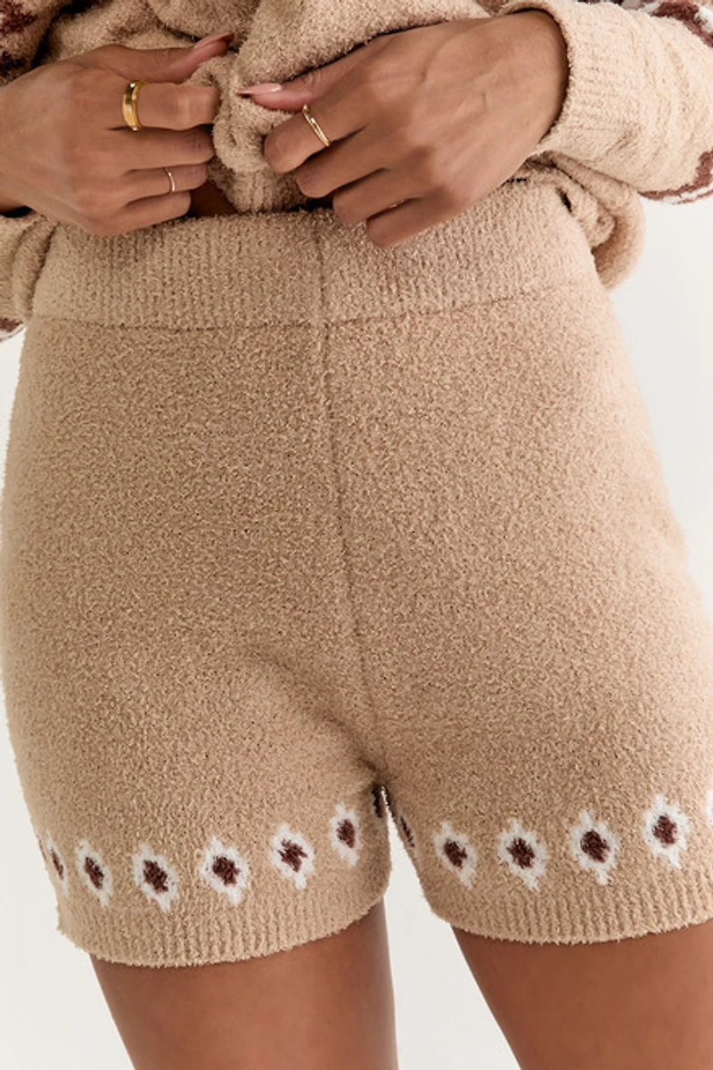 Eliza Fairisle Wubby Lounge Shorts
