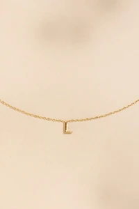 Mini Initial Stainless Steel Pendant Necklace