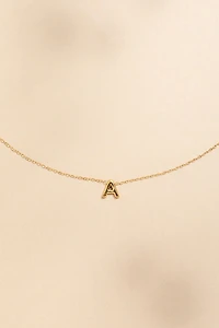 A Mini Initial Stainless Steel Pendant Necklace
