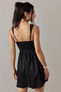 Isabel Ruched Upper Waisted Mini Dress