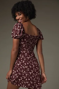 Tabitha Puff Sleeve Floral Mini Dress