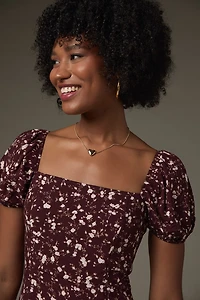 Tabitha Puff Sleeve Floral Mini Dress