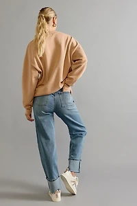 Kendra Cuffed Wide Leg Denim Jeans