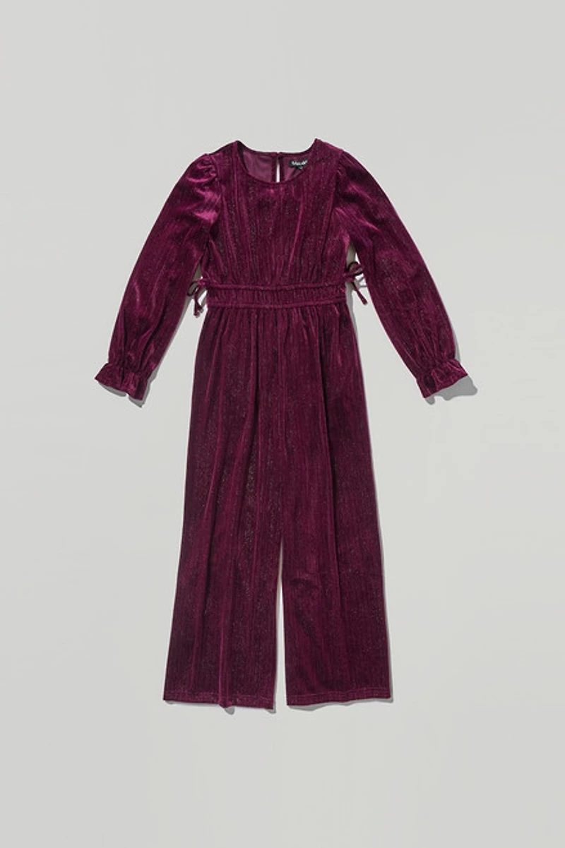 Hello Franki Velvet Party Jumpsuit for girls