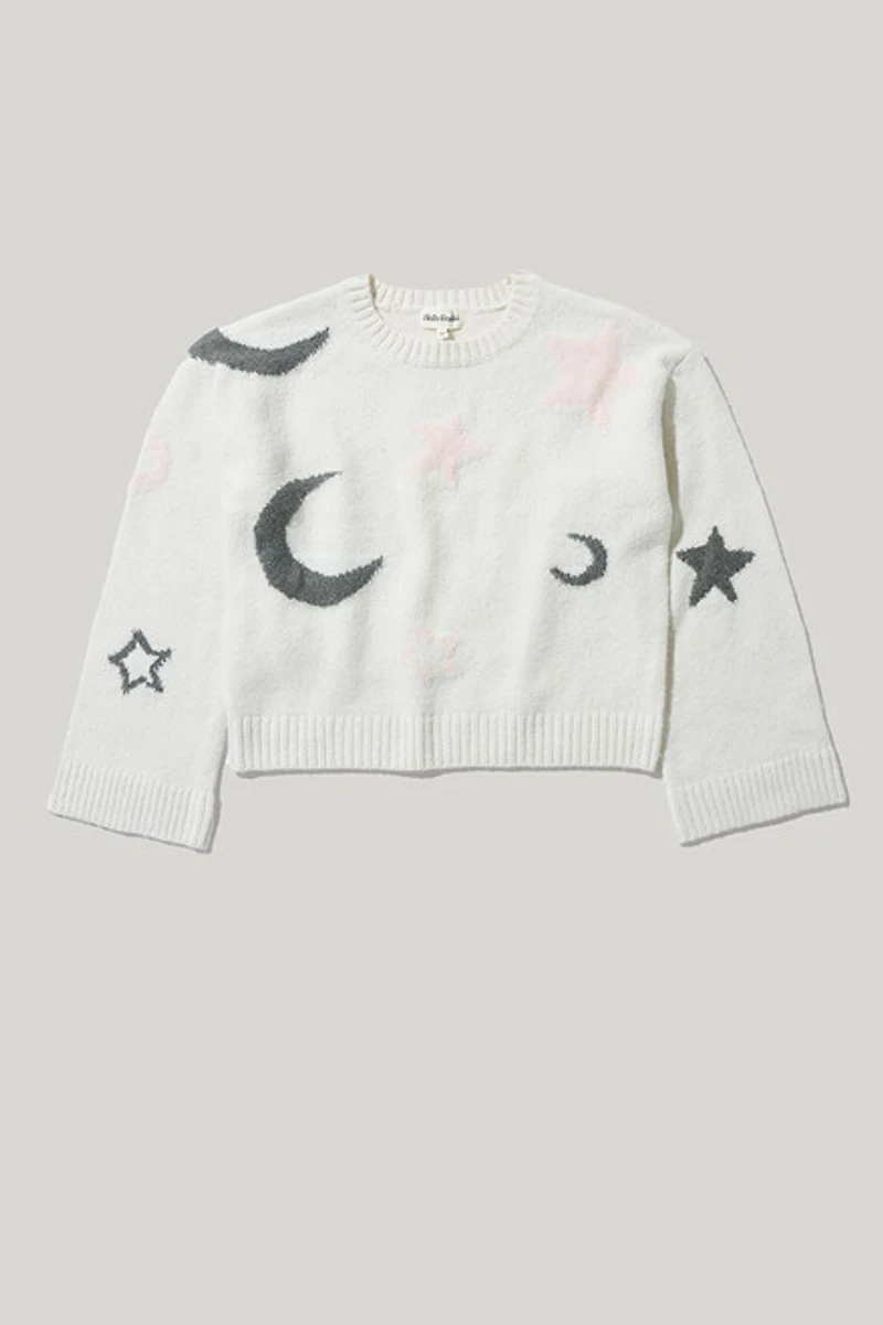 Hello Franki Celestial Mossy Pullover Sweater for girls