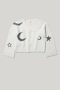 Hello Franki Celestial Mossy Pullover Sweater for girls