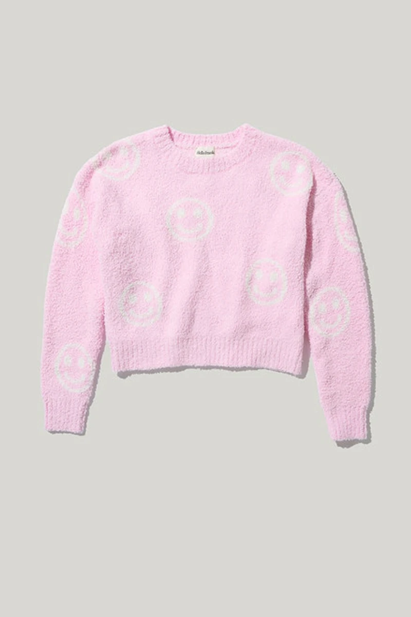 Hello Franki Smiley Wubby Pullover Sweater for girls