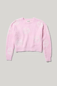 Hello Franki Smiley Wubby Pullover Sweater for girls