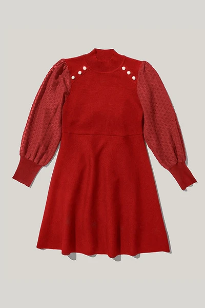 Hello Franki Fit And Flare Sweater Dress for girls