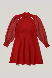 Hello Franki Fit And Flare Sweater Dress for girls