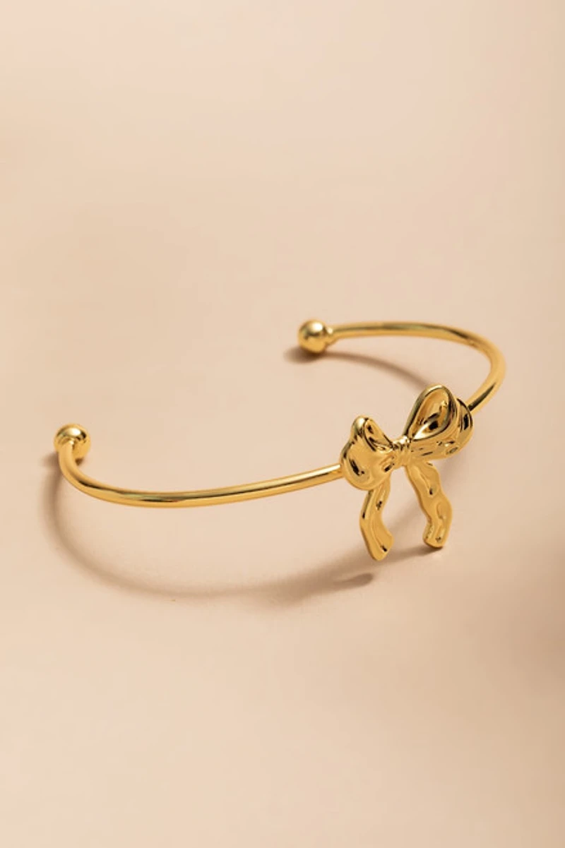 Dana Gold Bow Cuff Bracelet