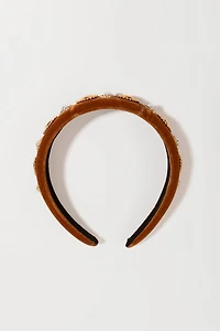 Stella Embellished Velvet Headband