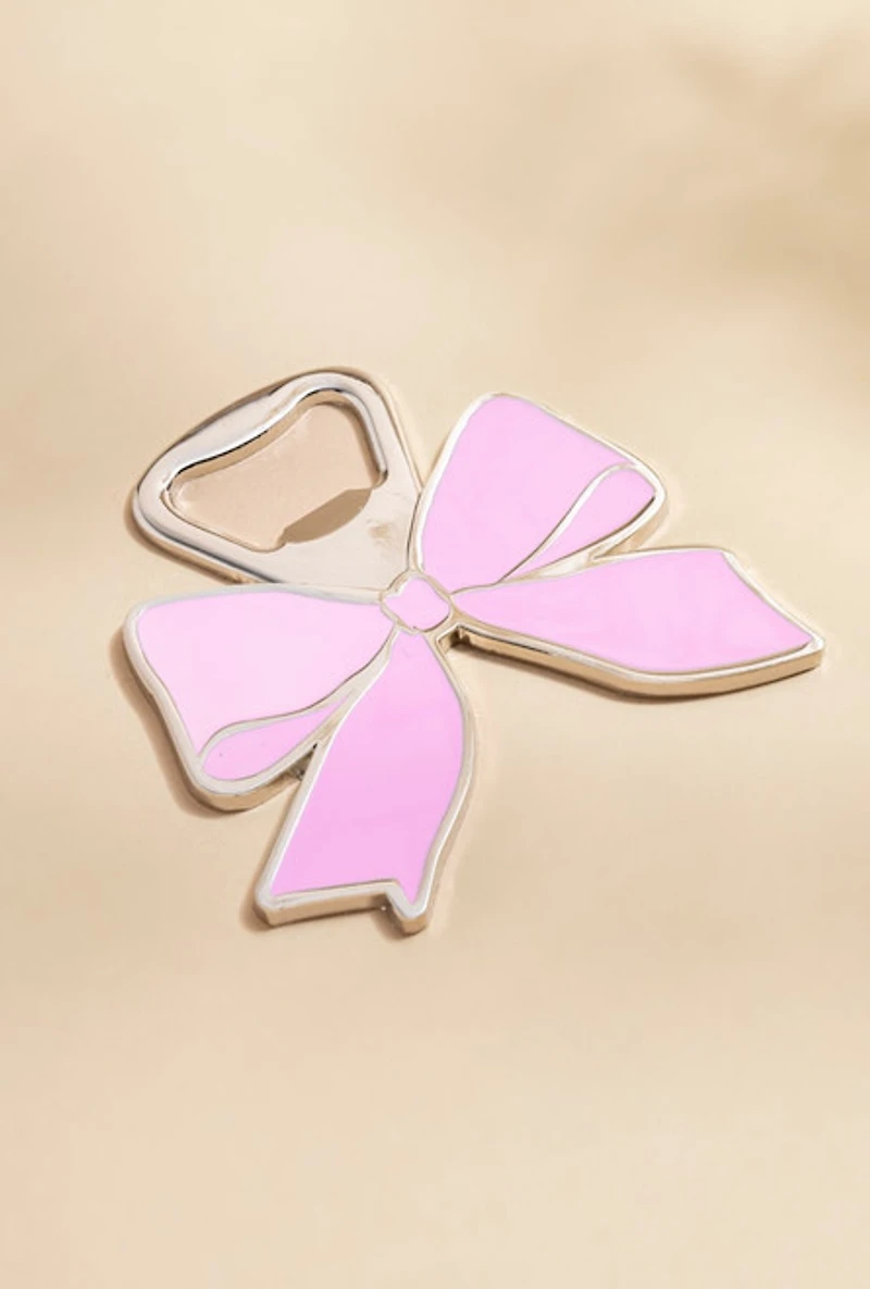 Veronica Pink Bow Bottle Opener
