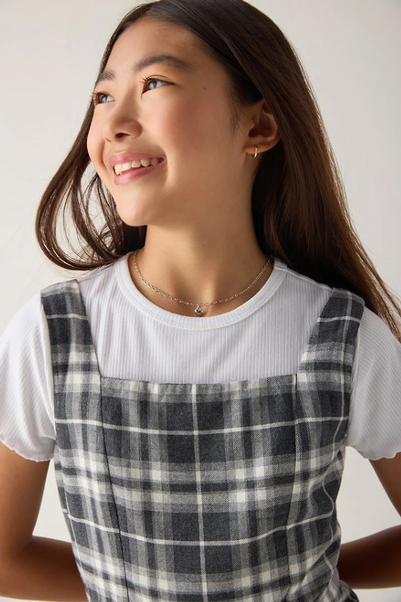 Hello Franki Plaid Shift Dress for girls