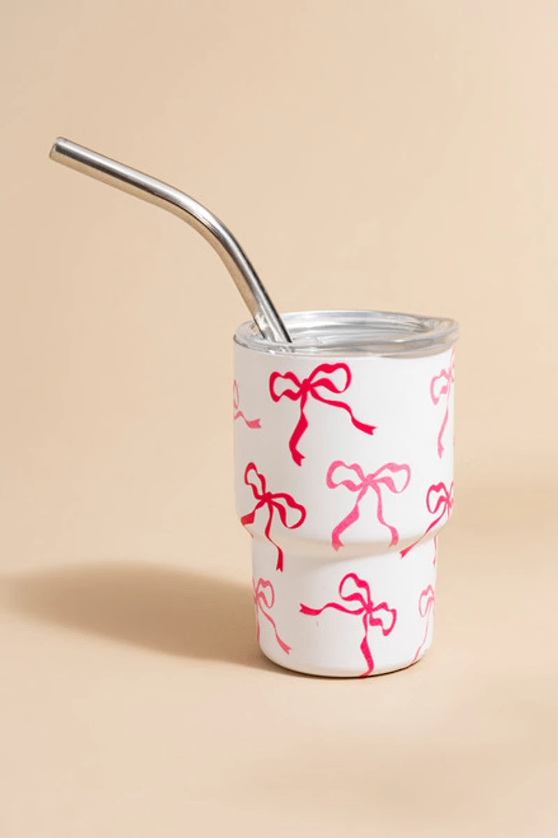 Tara Bow Pattern 2oz Tumbler