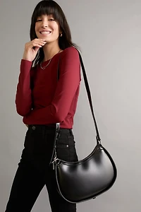 Sally Half Moon Hobo Crossbody Bag