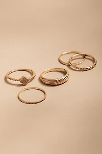 Janis Mix Style Adjustable Ring Set