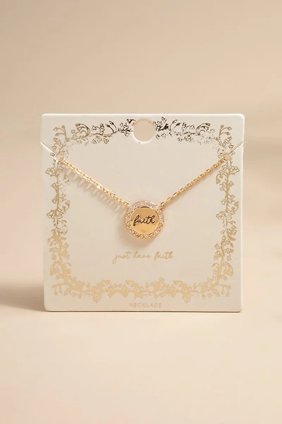 Just Have Faith Pendant Carded Necklace
