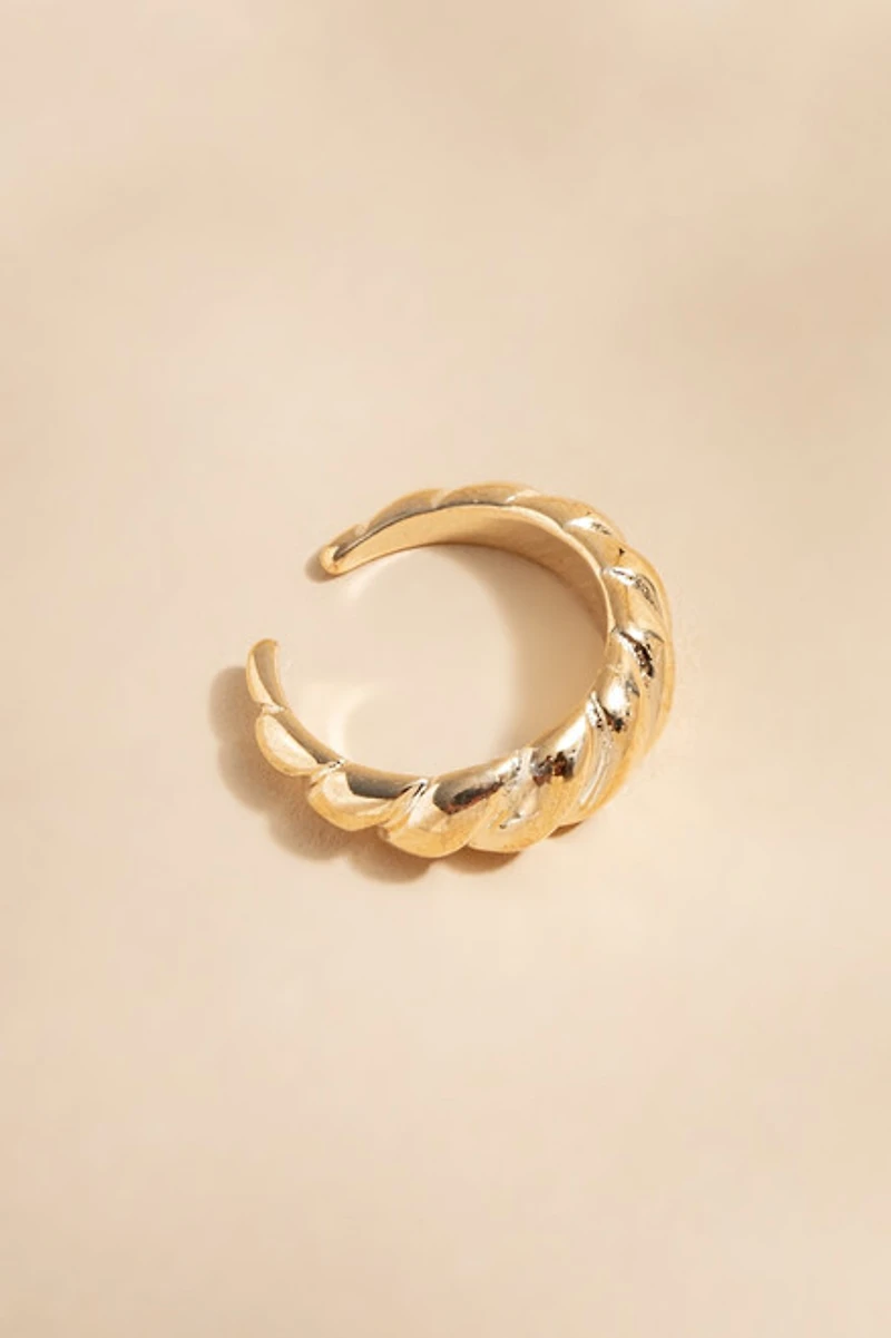 Girl Dinner Carded Croissant Adjustable Ring