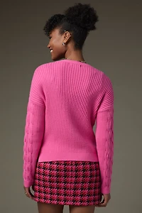 Alisha Cable Knit Short Cardigan