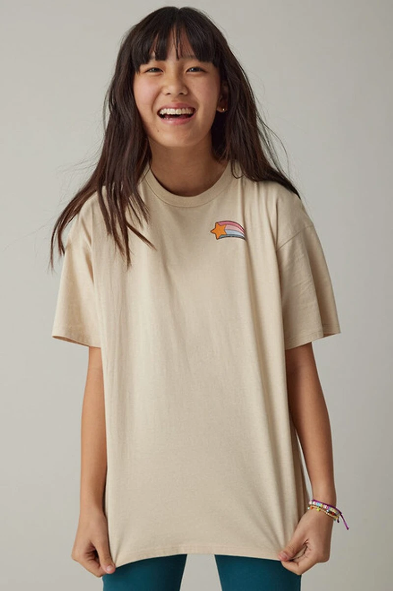Hello Franki Best That Could Happen Oversized Graphic Tee for girls
