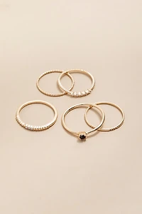 Janell Dainlt Crystal Ring Set