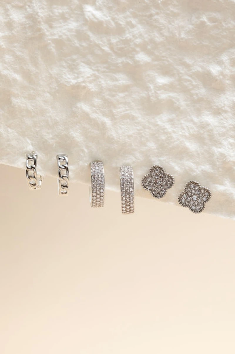 Brenda Mixed Style Earring Set
