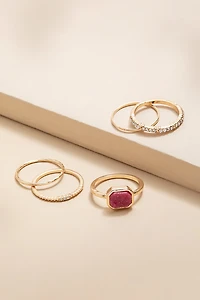 Kim Mixed Style Ring Set