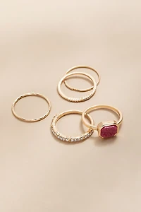 Kim Mixed Style Ring Set