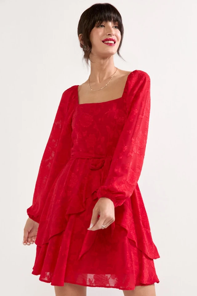 best long maxi dresses Wavelength Tiered Maxi Dress Mulberry / M