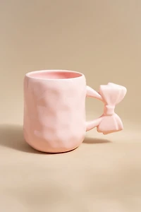 Stefanie Bow Handle Ceramic Mug