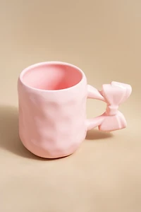 Stefanie Bow Handle Ceramic Mug