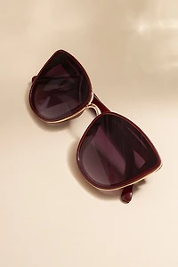 Selby Lens Over Frame Cat Eye Sunglasses
