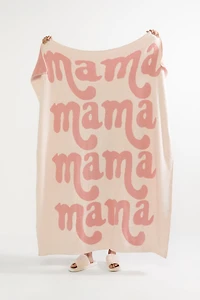 Mama Mama Mama Two Tone Blanket