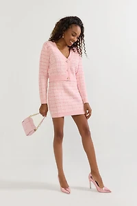 Lara Tweed Button Up Cardigan
