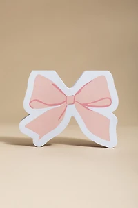 Pink Bow Shaped Die Cut Notepad