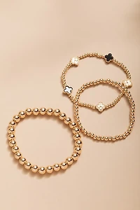 Mona Gold Clover Station Bracelet Set