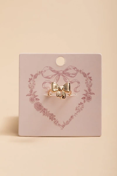Corine Adjustable Bow Carded Ring