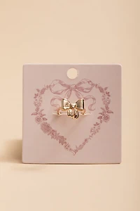 Corine Adjustable Bow Carded Ring