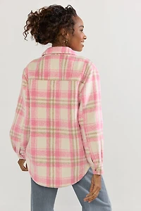 Charlotte Faux Wool Plaid Shacket