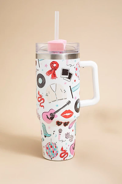 Karrie Popstar Icon Pattern 40oz Tumbler