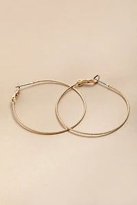 Lolla Sparkle Texture Large Hoop Earrings