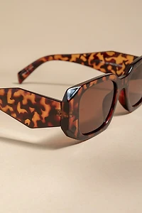 Jody Angular Tortoise Shell Sunglasses
