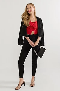 Tina Oversized Bow Crop Top