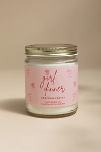Girl Dinner Parisian Pastry 9oz Scented Candle Jar