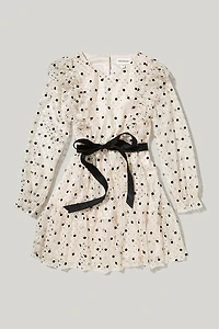 Hello Franki Foil Dot Tiered Dress for girls