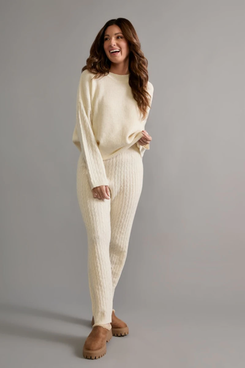 Gina Cable Knit Matchback Lounge Set