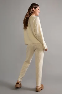 Gina Cable  Knit Matchback Lounge Set